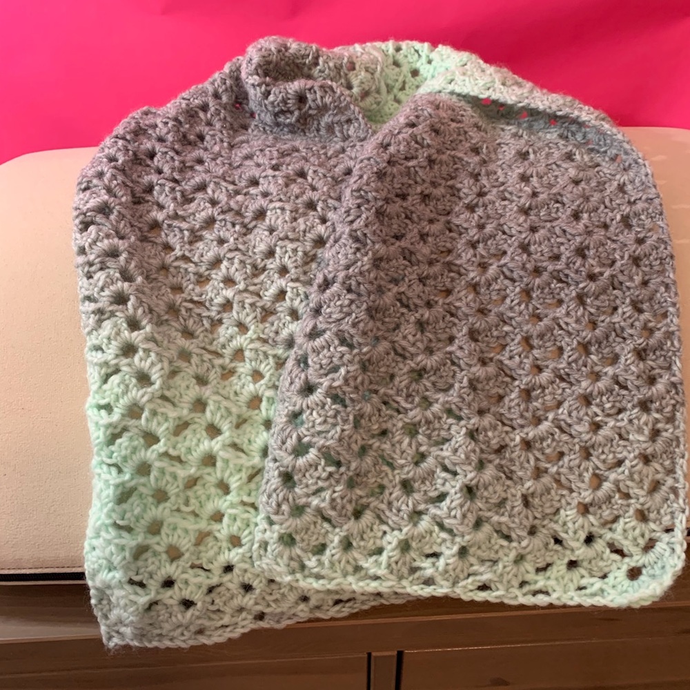 Silver mint scarf